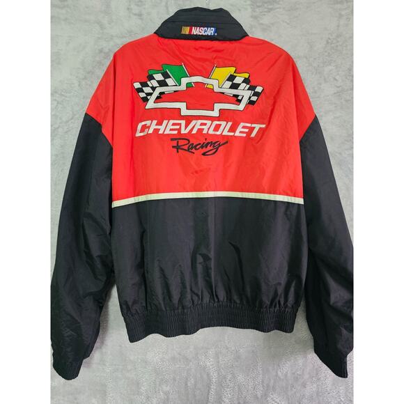 VTG Racing Champions Chevrolet NASCAR Jacket Red Black XXL Embroidered Logo - Picture 2 of 13